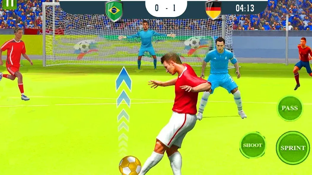Скачать мод ultimate football game 2024 — Безлимитные монеты и энергия — скриншот 2