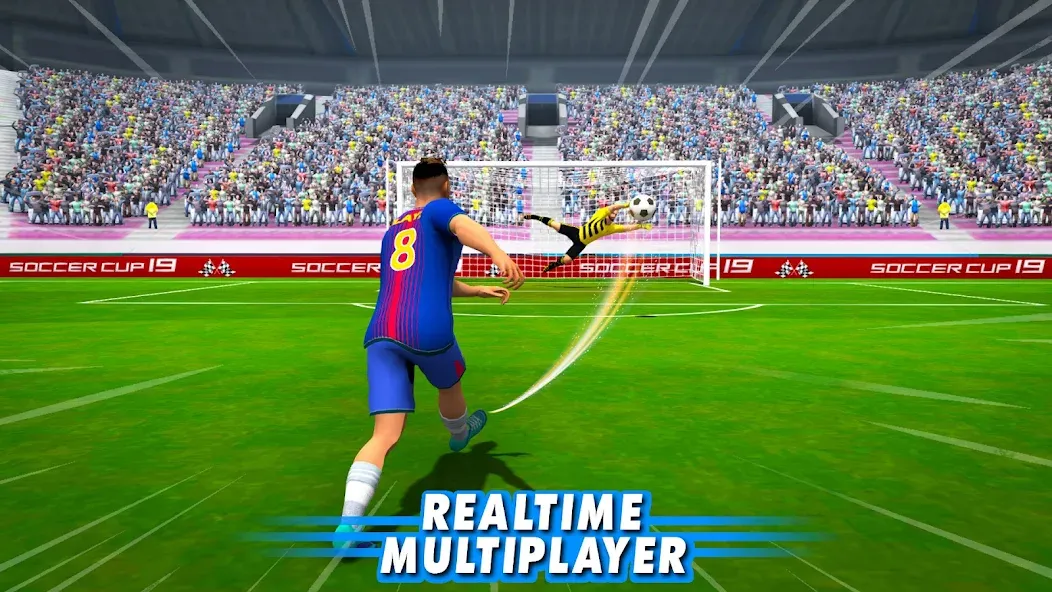 Скачать мод ultimate football game 2024 — Безлимитные монеты и энергия — скриншот 5