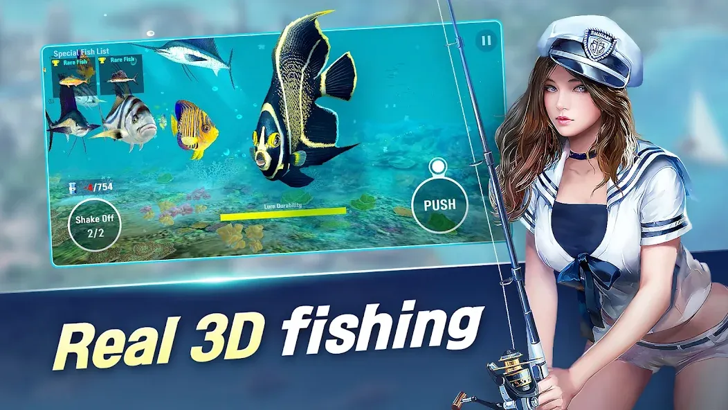 World Fishing Championship — скачать мод: Безлимитные деньги и снасти — скриншот 4