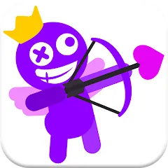 Love Archer rainbow monster на телефон — скачать мод: Безлимитные стрелы и открытые уровни