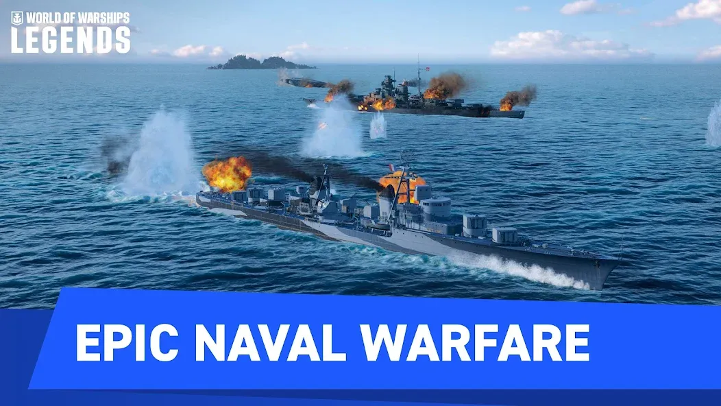 World of Warships Legends PvP MOD APK скачать на Андроид — Много золота и свободный доступ — скриншот 4 World of Warships Legends PvP MOD APK скачать на Андроид — Много золота и свободный доступ — скриншот 4