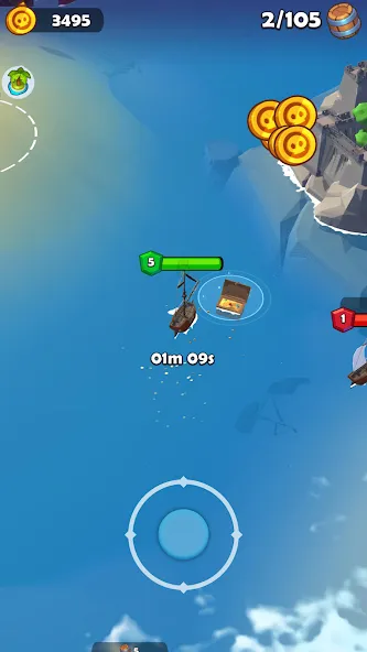 Скачать Pirate Raid - Caribbean Battle бесплатно — Безлимитные ресурсы и мощные корабли — скриншот 3 Скачать Pirate Raid - Caribbean Battle бесплатно — Безлимитные ресурсы и мощные корабли — скриншот 3