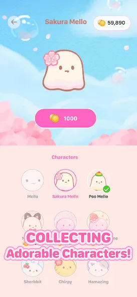 Mochi Jump - Into infinity на телефон — скачать мод: Бесконечные прыжки и новые миры — скриншот 3 Mochi Jump - Into infinity на телефон — скачать мод: Бесконечные прыжки и новые миры — скриншот 3