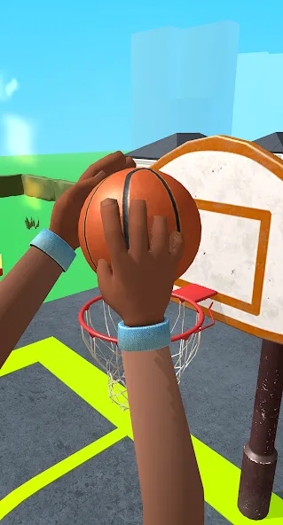 Dribble Hoops — скачать мод: Безлимитные деньги и разблокированы все мячи — скриншот 2