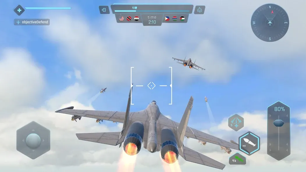 Sky Warriors: Airplane Games взлом APK — Безлимитные деньги и улучшенное оружие — скриншот 3 Sky Warriors: Airplane Games взлом APK — Безлимитные деньги и улучшенное оружие — скриншот 3