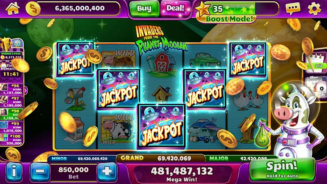 Скачать Jackpot Party Casino Slots Mod APK — Бесплатные спины и много монет — скриншот 3 Скачать Jackpot Party Casino Slots Mod APK — Бесплатные спины и много монет — скриншот 3