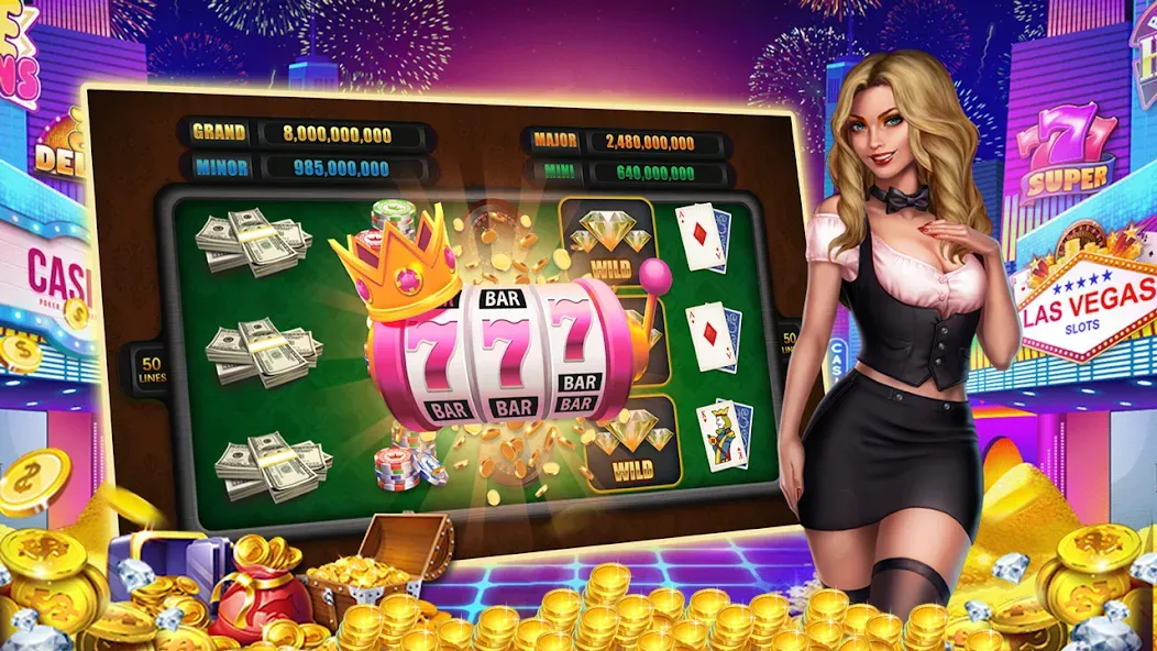 Winning Jackpot Slots Casino MOD APK скачать на Андроид — Безлимитные монеты и бонусы — скриншот 3