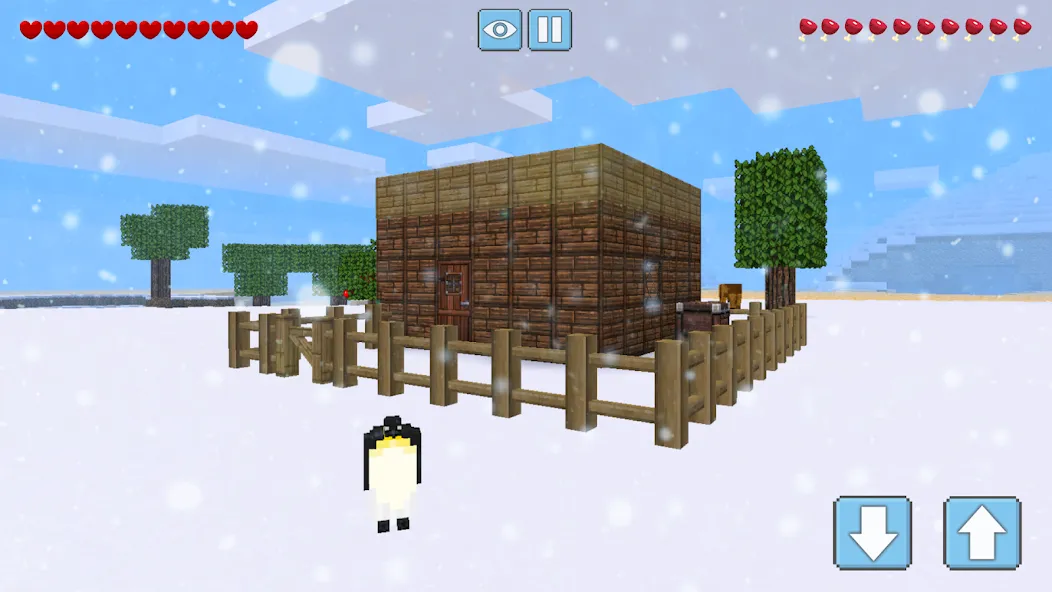 Winter Craft - Block Craft — последняя версия с модом (Зимнее выживание и бесконечные ресурсы) — скриншот 3 Winter Craft - Block Craft — последняя версия с модом (Зимнее выживание и бесконечные ресурсы) — скриншот 3