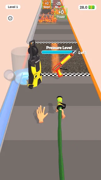 Pressure Washing Run MOD APK скачать на Андроид — Безлимитные деньги и все уровни — скриншот 5 Pressure Washing Run MOD APK скачать на Андроид — Безлимитные деньги и все уровни — скриншот 5