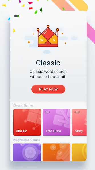Скачать Word Search Colorful на Андроид с модом — Подсказки доступны без ограничений — скриншот 2 Скачать Word Search Colorful на Андроид с модом — Подсказки доступны без ограничений — скриншот 2