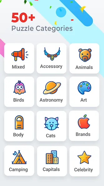 Скачать Word Search Colorful на Андроид с модом — Подсказки доступны без ограничений — скриншот 3 Скачать Word Search Colorful на Андроид с модом — Подсказки доступны без ограничений — скриншот 3