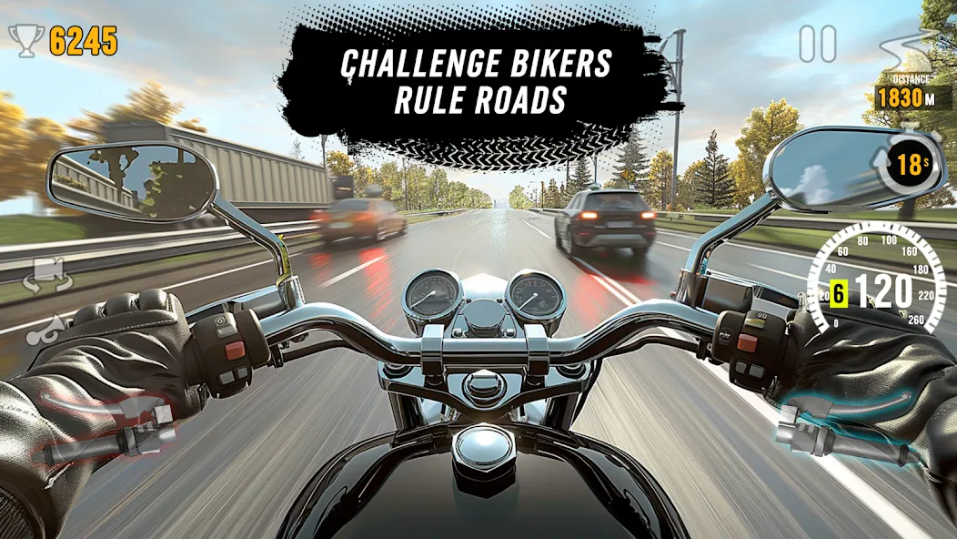 Motor Tour: Biker's Challenge взлом на Андроид — Безлимитные деньги и открыты все байки — скриншот 2