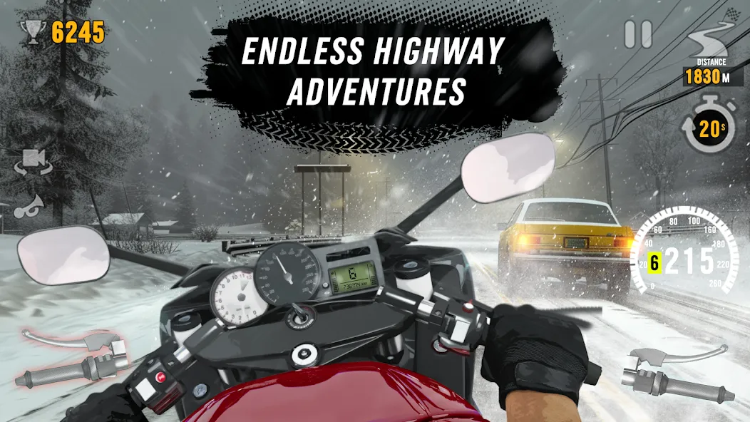 Motor Tour: Biker's Challenge взлом на Андроид — Безлимитные деньги и открыты все байки — скриншот 4