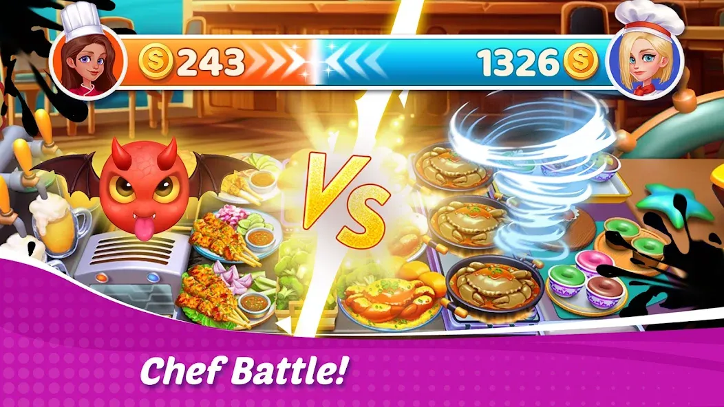 Cooking Wonder: Cooking Games бесплатно на Андроид — мод: Безлимитные монеты и кристаллы — скриншот 4