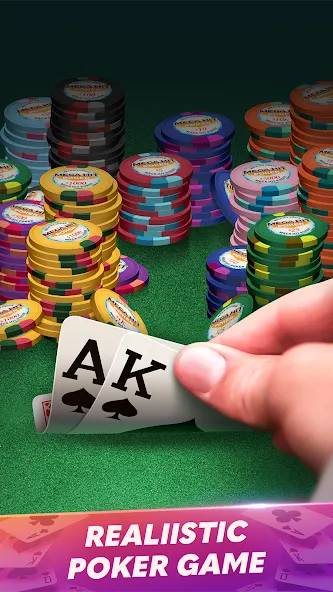 Скачать взлом Mega Hit Poker: Texas Holdem — Безлимитные фишки и все функции открыты — скриншот 1 Скачать взлом Mega Hit Poker: Texas Holdem — Безлимитные фишки и все функции открыты — скриншот 1