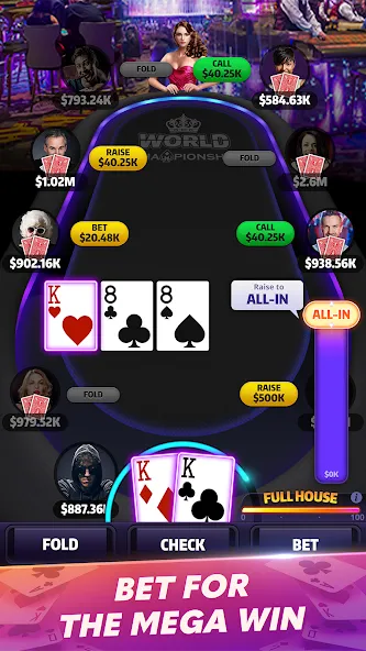 Скачать взлом Mega Hit Poker: Texas Holdem — Безлимитные фишки и все функции открыты — скриншот 3 Скачать взлом Mega Hit Poker: Texas Holdem — Безлимитные фишки и все функции открыты — скриншот 3
