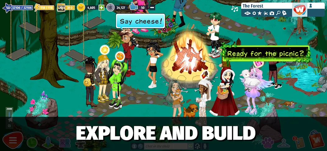 Woozworld - Virtual World взломанный APK — Виртуальный мир без ограничений — скриншот 4