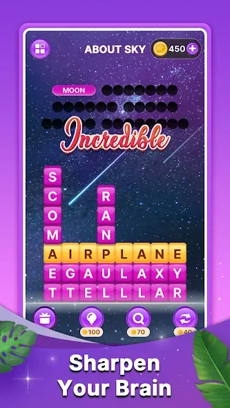 Скачать Word Search Block Puzzle Game на Андроид с модом — Без рекламы и все уровни — скриншот 3 Скачать Word Search Block Puzzle Game на Андроид с модом — Без рекламы и все уровни — скриншот 3