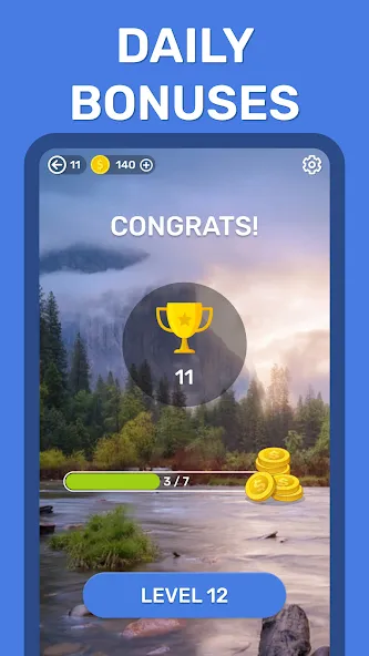 Word Search Puzzle Game (Мод: Без рекламы и все уровни открыты) — скачать на Андроид — скриншот 5 Word Search Puzzle Game (Мод: Без рекламы и все уровни открыты) — скачать на Андроид — скриншот 5