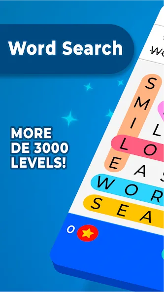 Word Search — скачать мод: Безлимитные подсказки и открыты все уровни — скриншот 1