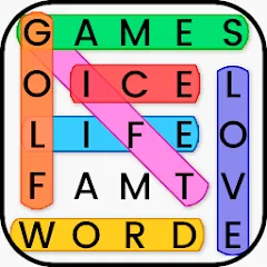 Word Search — скачать мод: Безлимитные подсказки и открыты все уровни