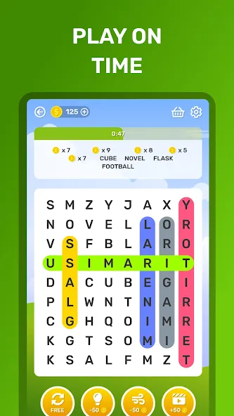 Word Search Puzzle Game — Без рекламы и все уровни открыты, скачать мод APK — скриншот 3 Word Search Puzzle Game — Без рекламы и все уровни открыты, скачать мод APK — скриншот 3