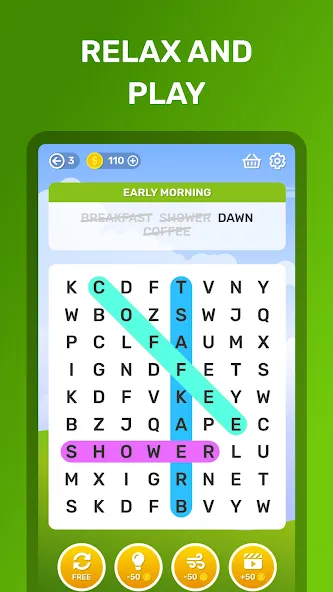 Word Search Puzzle Game — Без рекламы и все уровни открыты, скачать мод APK — скриншот 5 Word Search Puzzle Game — Без рекламы и все уровни открыты, скачать мод APK — скриншот 5