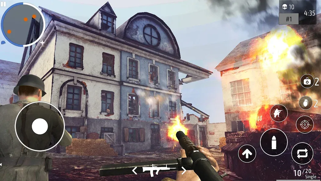 World War 2 Shooter offline взломанный APK — Безлимитные патроны и здоровье — скриншот 1 World War 2 Shooter offline взломанный APK — Безлимитные патроны и здоровье — скриншот 1