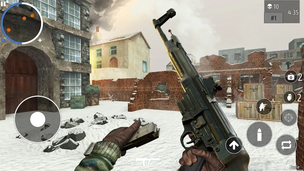 World War 2 Shooter offline взломанный APK — Безлимитные патроны и здоровье — скриншот 2 World War 2 Shooter offline взломанный APK — Безлимитные патроны и здоровье — скриншот 2