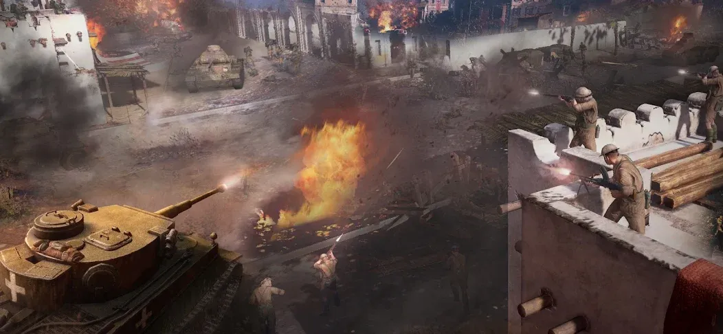 Скачать World War 2: Strategy Games мод — Неограниченные ресурсы и войска — скриншот 4