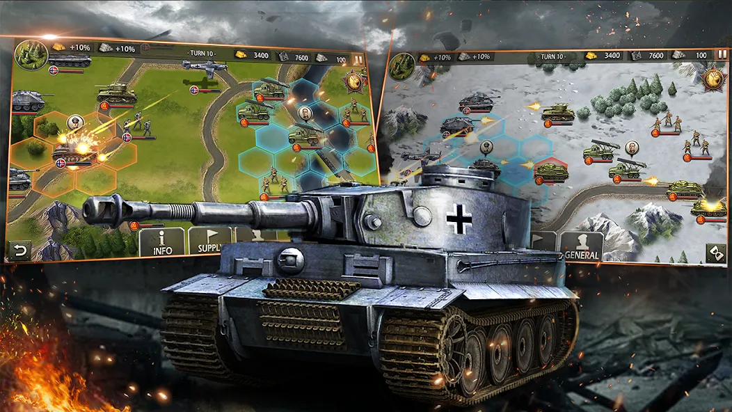 World War 2:WW2 Strategy Games взлом на Андроид — Безлимитные ресурсы и открытые уровни — скриншот 3 World War 2:WW2 Strategy Games взлом на Андроид — Безлимитные ресурсы и открытые уровни — скриншот 3