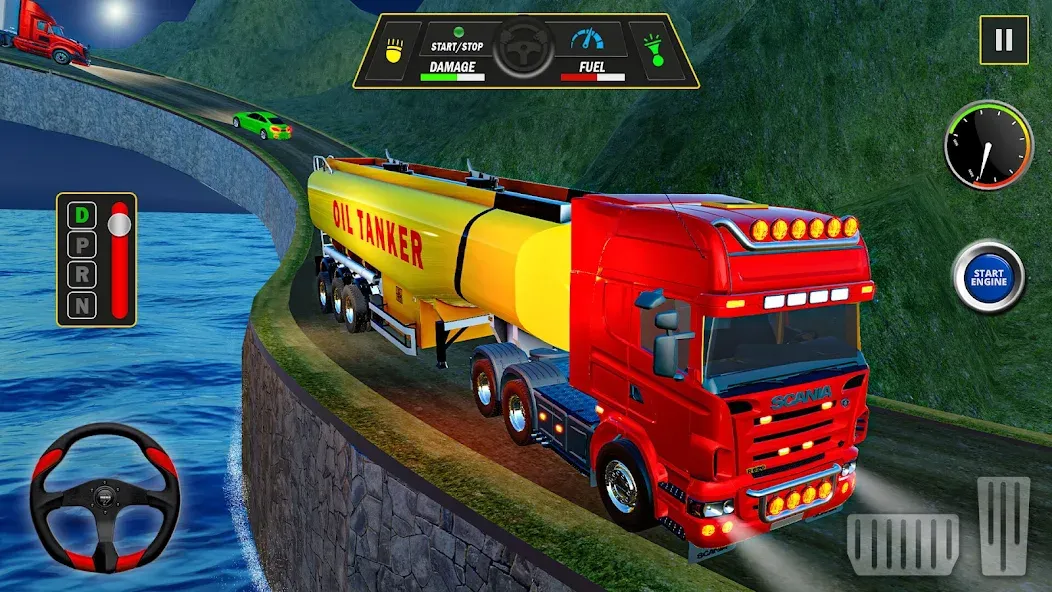 Offroad Oil Tanker Truck Games — взломанная версия, Безлимитные деньги и топливо — скриншот 3 Offroad Oil Tanker Truck Games — взломанная версия, Безлимитные деньги и топливо — скриншот 3