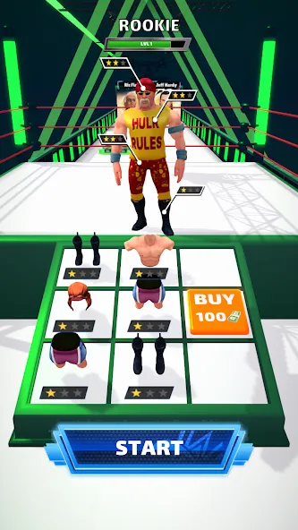 Wrestling Trivia Run MOD APK скачать на Андроид — Безлимитные подсказки и жизни — скриншот 2 Wrestling Trivia Run MOD APK скачать на Андроид — Безлимитные подсказки и жизни — скриншот 2