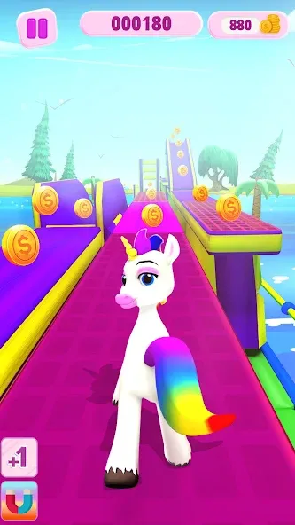 Unicorn Kingdom: Running Games взлом на Андроид — Много монет и все уровни открыты — скриншот 3 Unicorn Kingdom: Running Games взлом на Андроид — Много монет и все уровни открыты — скриншот 3