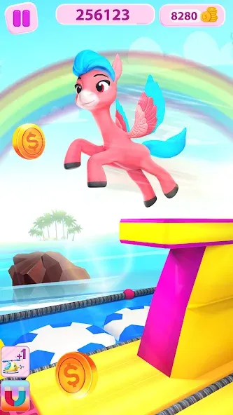 Unicorn Kingdom: Running Games взлом на Андроид — Много монет и все уровни открыты — скриншот 4 Unicorn Kingdom: Running Games взлом на Андроид — Много монет и все уровни открыты — скриншот 4