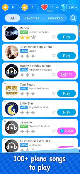 Скачать Magic Piano Music Tiles 2 — Безлимитные деньги и все песни — скриншот 3 Скачать Magic Piano Music Tiles 2 — Безлимитные деньги и все песни — скриншот 3