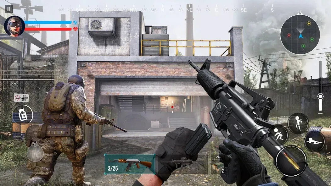 Call of Warfare FPS War Game взлом APK — Безлимитные патроны и здоровье — скриншот 2