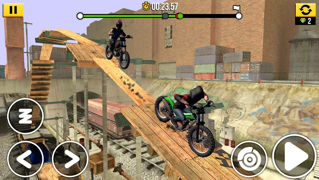 Скачать взлом Trial Xtreme Legends — Безлимитные деньги и топовый байк — скриншот 3