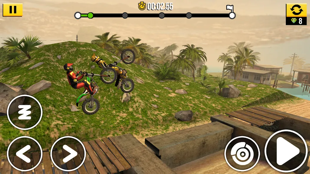 Скачать взлом Trial Xtreme Legends — Безлимитные деньги и топовый байк — скриншот 4
