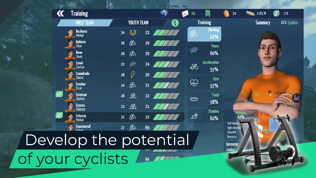 Скачать Live Cycling Manager 2023 бесплатно — Безлимитные деньги и энергия — скриншот 4 Скачать Live Cycling Manager 2023 бесплатно — Безлимитные деньги и энергия — скриншот 4