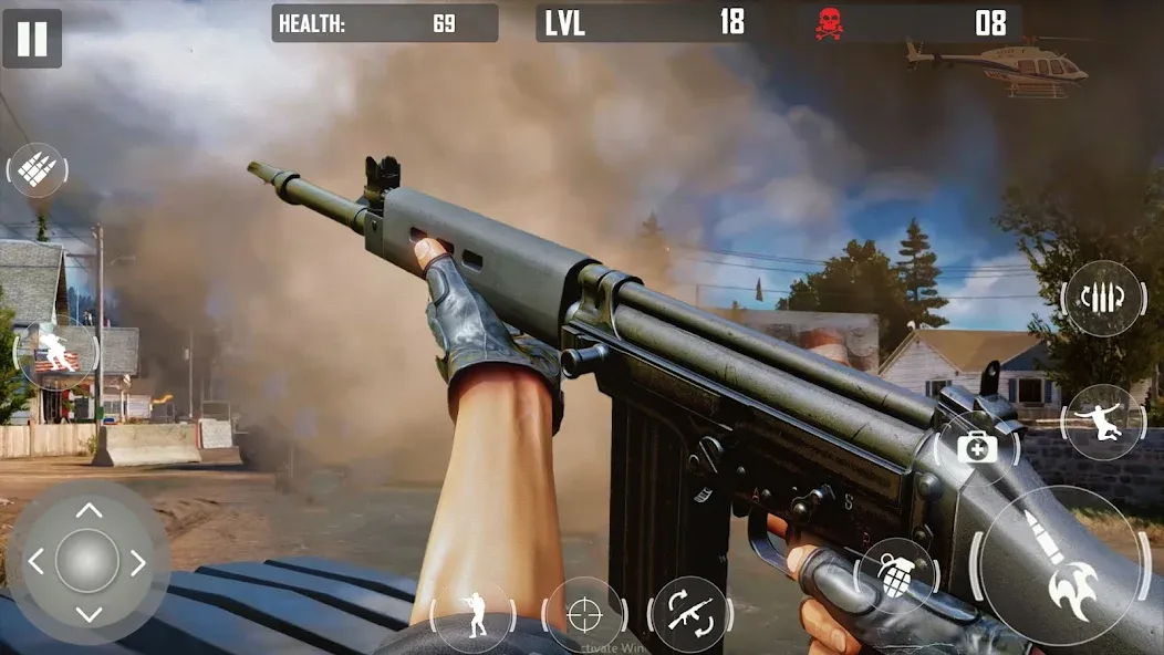 Скачать взлом fps cover firing Offline Game — Без рекламы и много оружия — скриншот 1