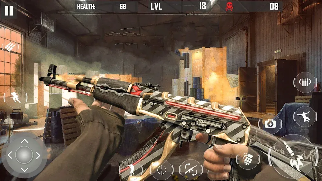 Скачать взлом fps cover firing Offline Game — Без рекламы и много оружия — скриншот 3