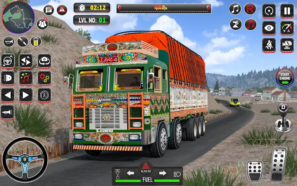 Скачать Indian Truck Drive Truck Games последней версии — Безлимитные деньги и все машины — скриншот 2