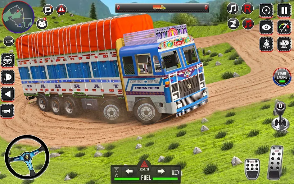 Скачать Indian Truck Drive Truck Games последней версии — Безлимитные деньги и все машины — скриншот 3