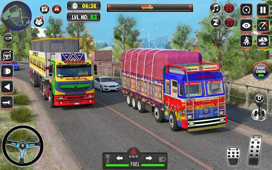 Скачать Indian Truck Drive Truck Games последней версии — Безлимитные деньги и все машины — скриншот 4