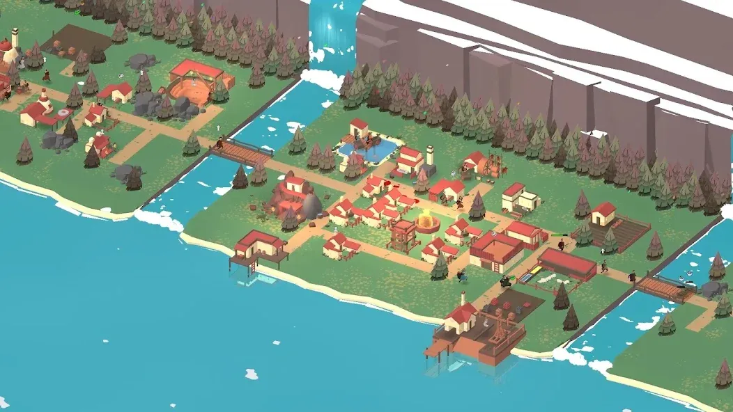 The Bonfire 2 Uncharted Shores (Мод: Безлимитные ресурсы и открыты все здания) — скачать на Андроид — скриншот 1