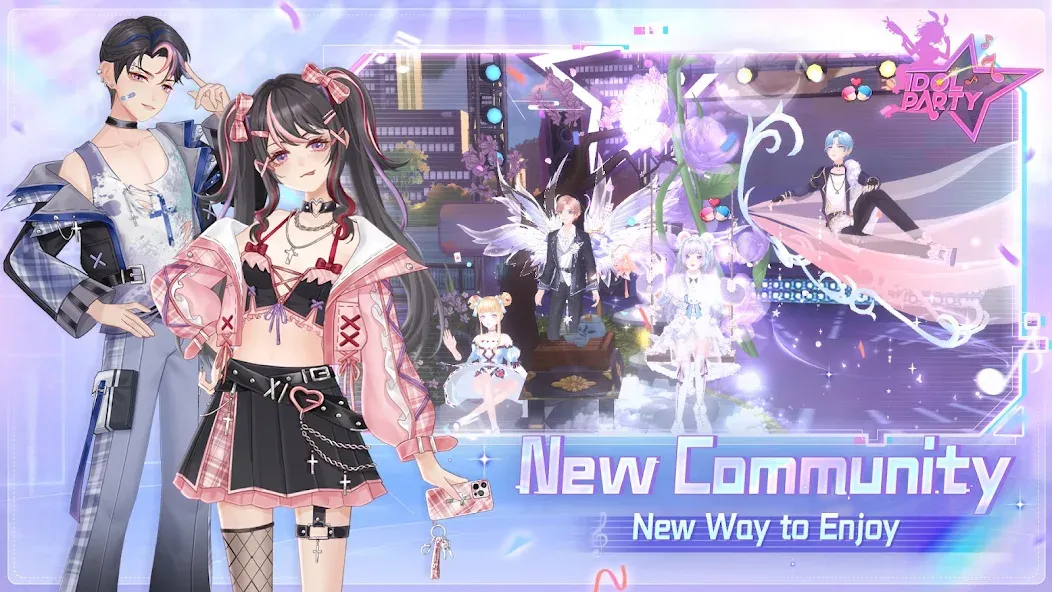 Скачать Idol Party — Безлимитные монеты и все наряды — скриншот 3 Скачать Idol Party — Безлимитные монеты и все наряды — скриншот 3
