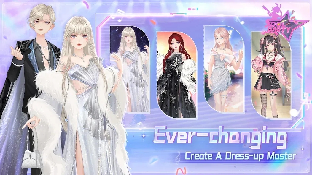Скачать Idol Party — Безлимитные монеты и все наряды — скриншот 4 Скачать Idol Party — Безлимитные монеты и все наряды — скриншот 4