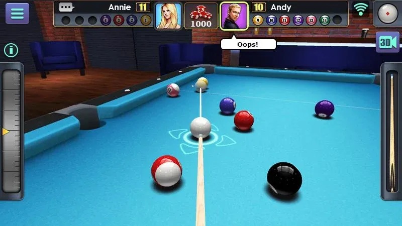Скачать 3D Pool Ball мод — Безлимитные монеты и все столы открыты — скриншот 1