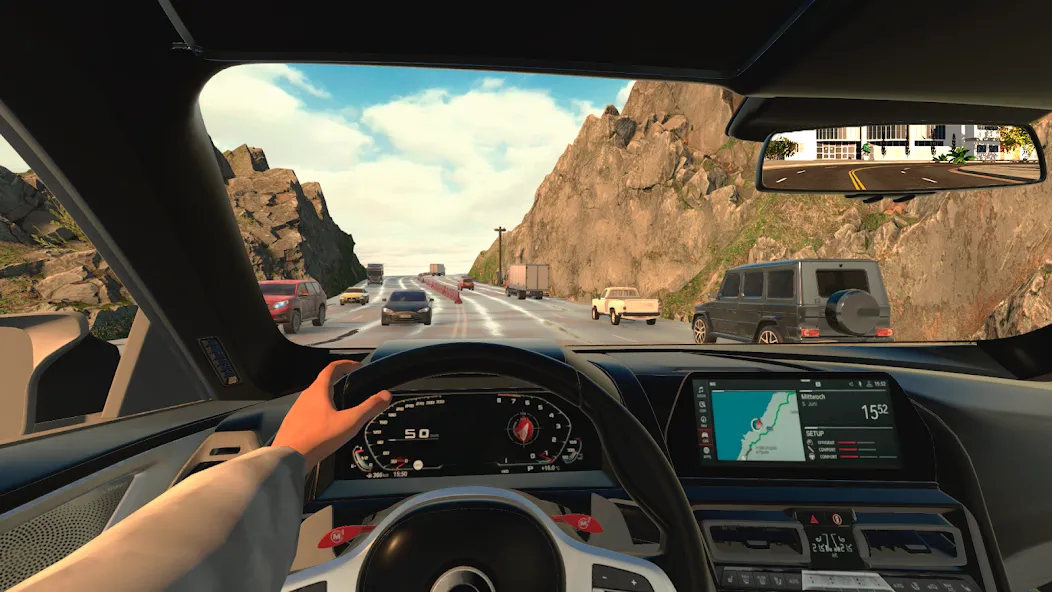 Drive Simulator: Traffic Race — последняя версия с модом (Безлимитные деньги и все машины открыты) — скриншот 4 Drive Simulator: Traffic Race — последняя версия с модом (Безлимитные деньги и все машины открыты) — скриншот 4